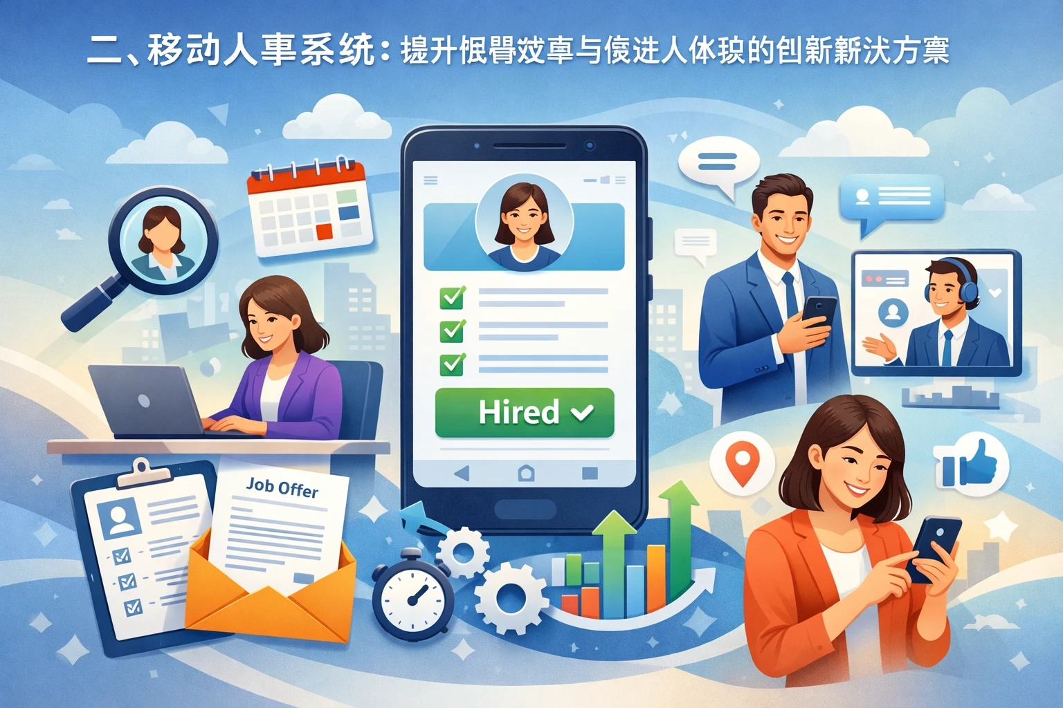 二、移动人事系统：提升招聘效率与候选人体验的创新解决方案