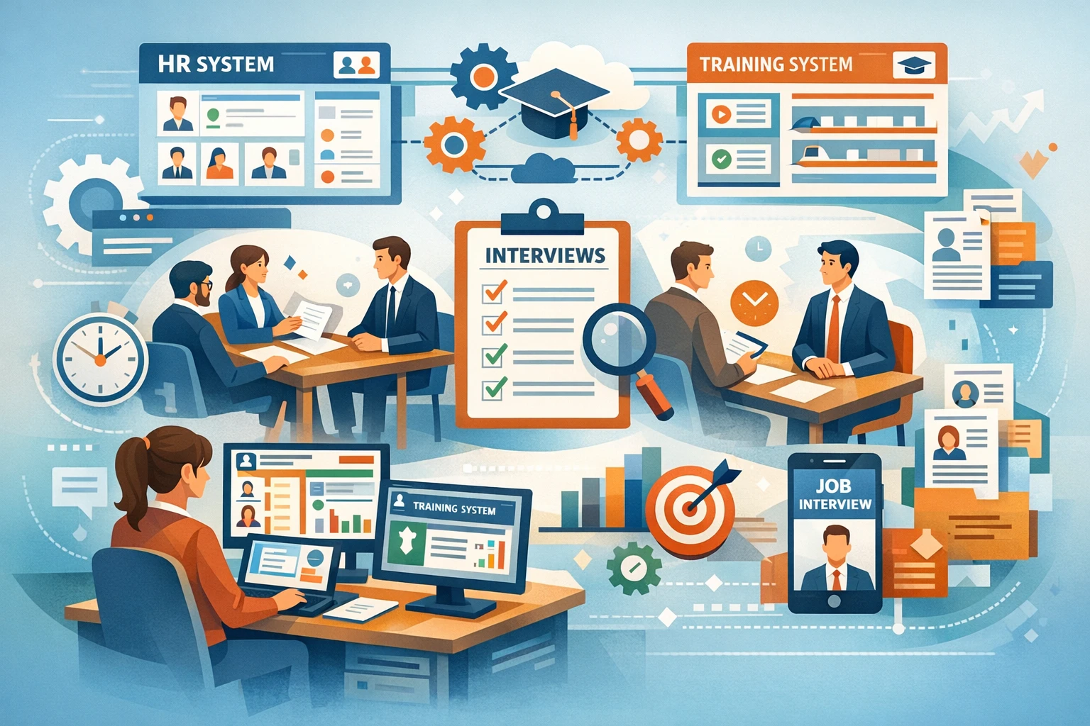 HR管理软件如何通过一体化人事系统和培训管理系统解决每日高强度面试难题