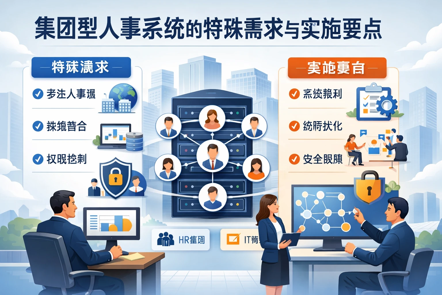 集团型人事系统的特殊需求与实施要点