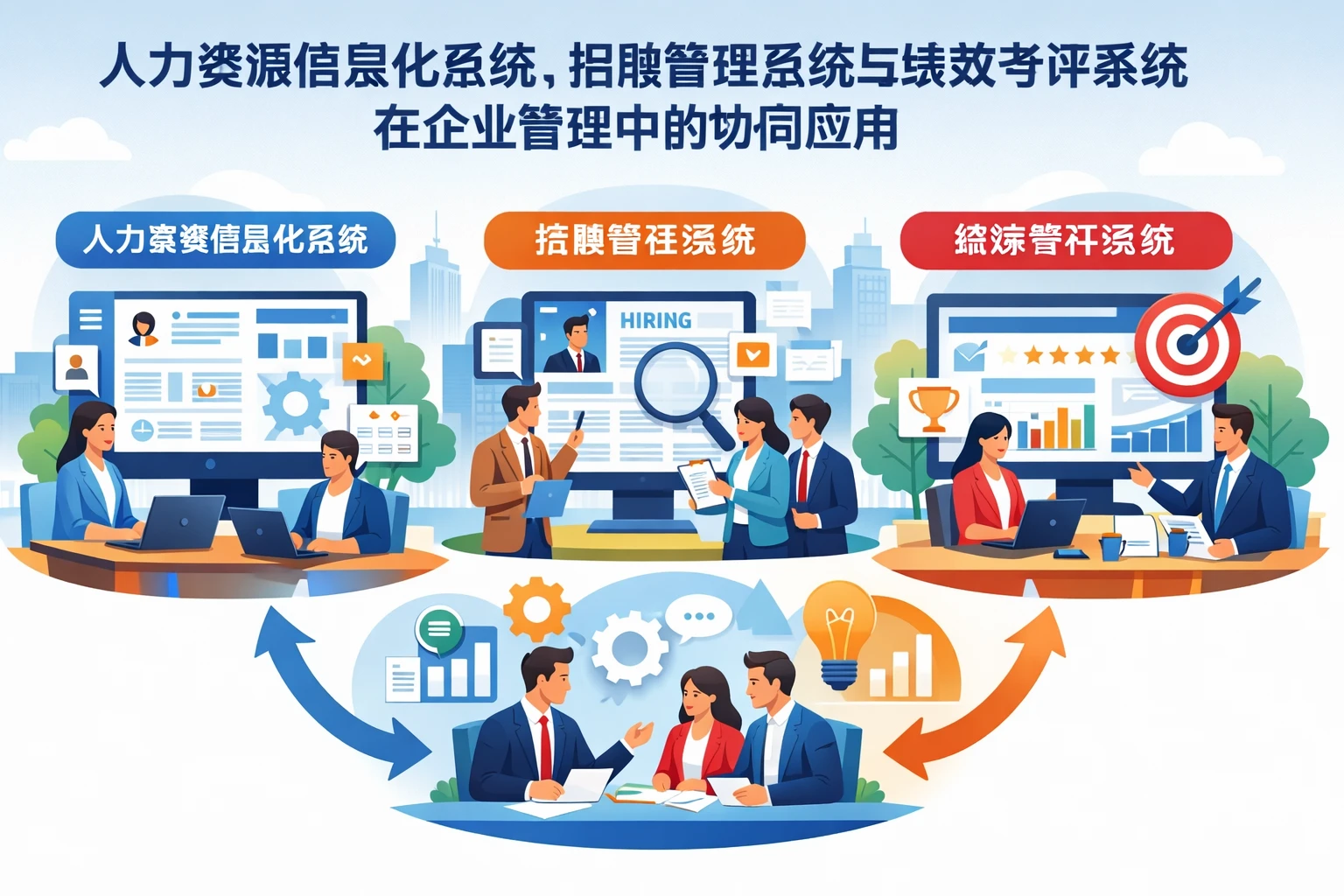 人力资源信息化系统、招聘管理系统与绩效考评系统在企业管理中的协同应用