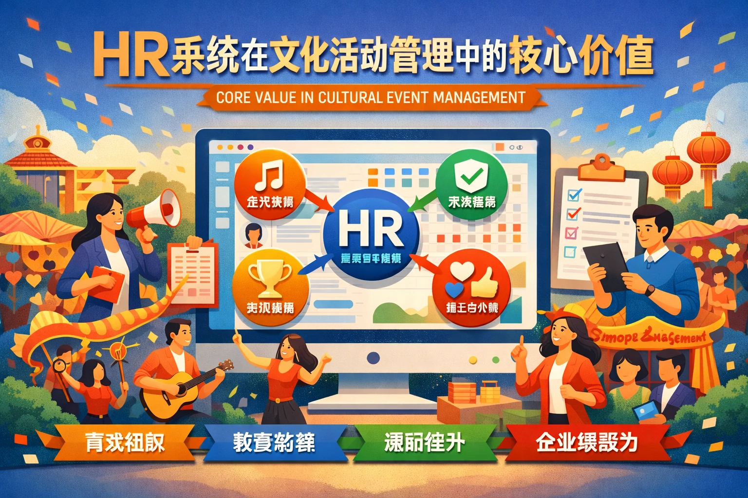 HR系统在文化活动管理中的核心价值