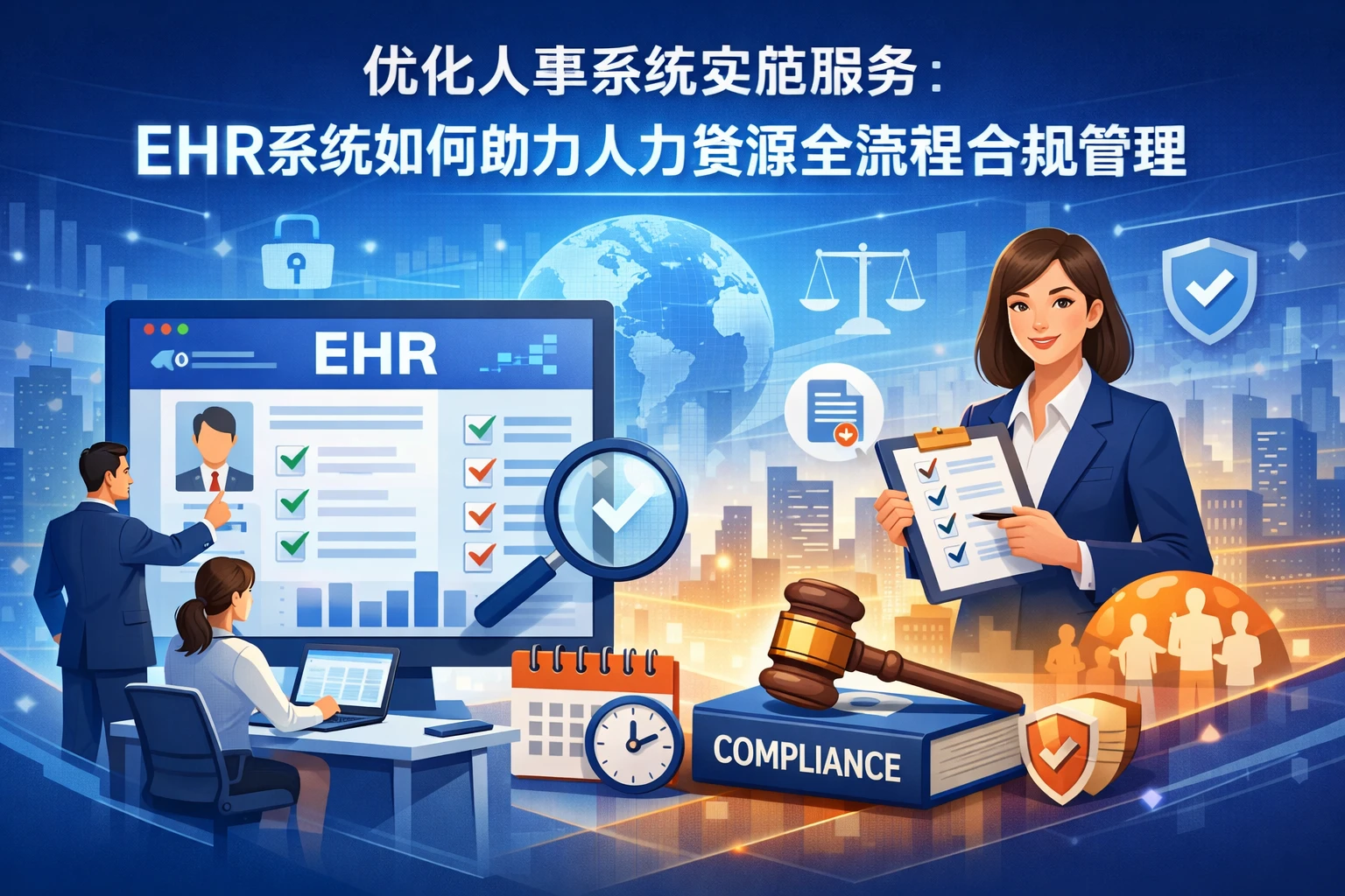 优化人事系统实施服务：EHR系统如何助力人力资源全流程合规管理