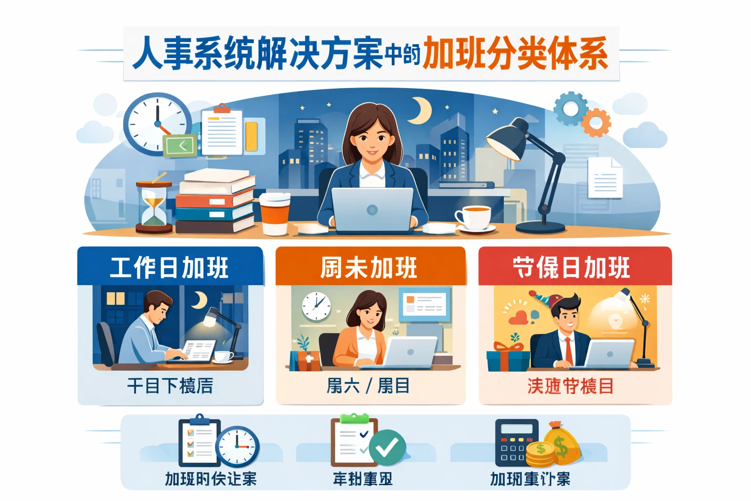 人事系统解决方案中的加班分类体系