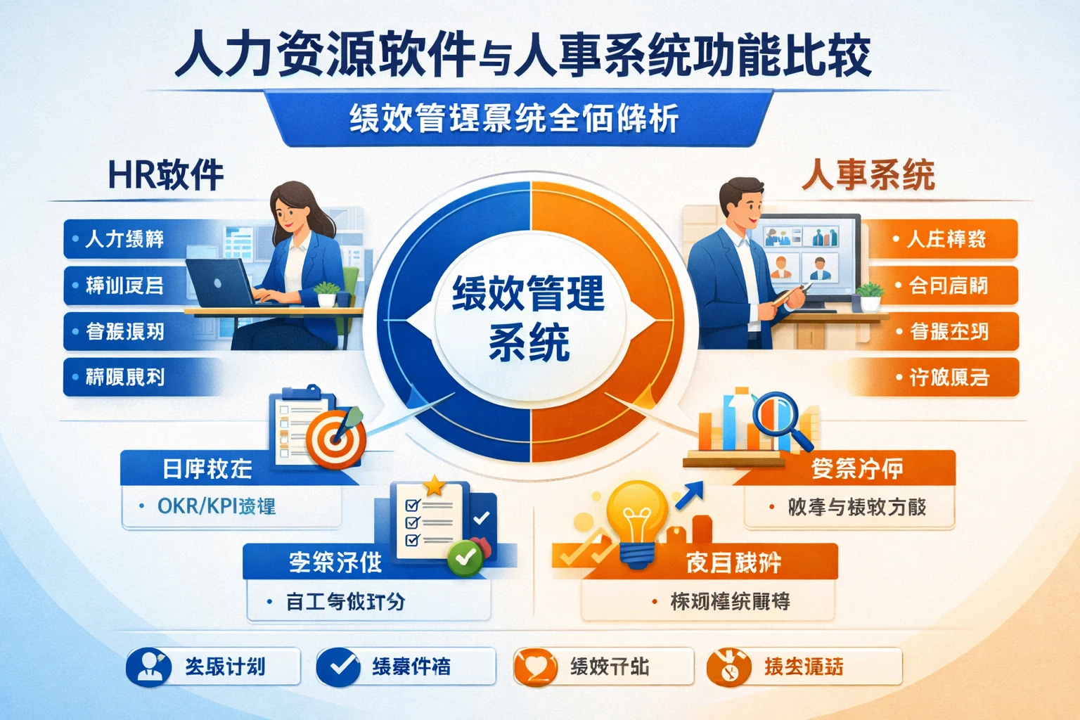 人力资源软件与人事系统功能比较：绩效管理系统全面解析