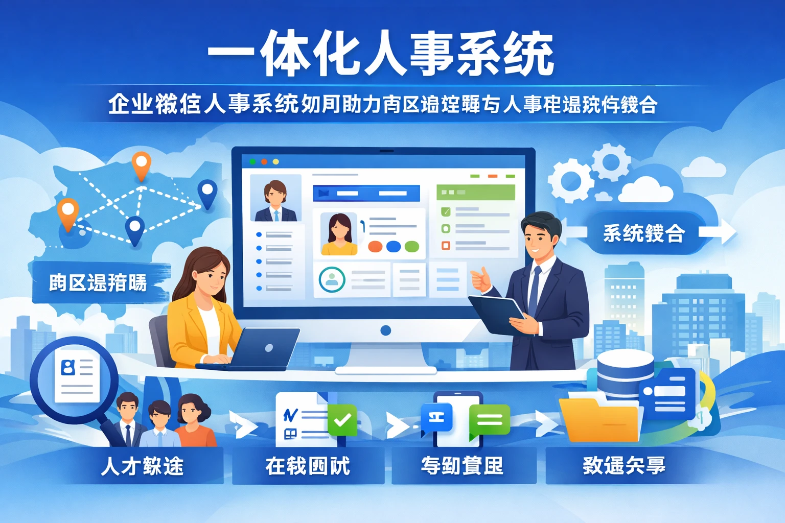 一体化人事系统：企业微信人事系统如何助力跨区域招聘与人事管理软件整合