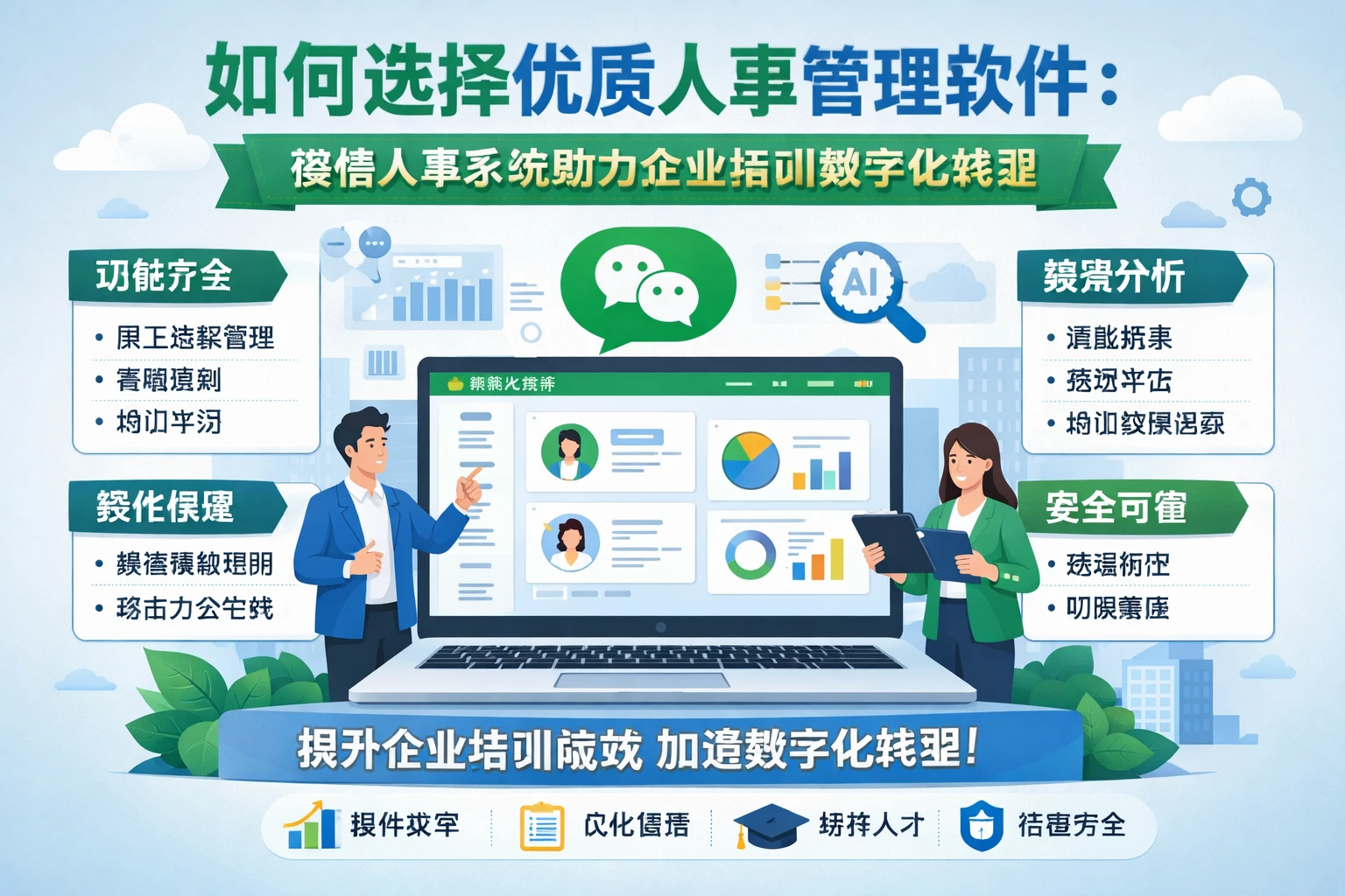 如何选择优质人事管理软件：微信人事系统助力企业培训数字化转型