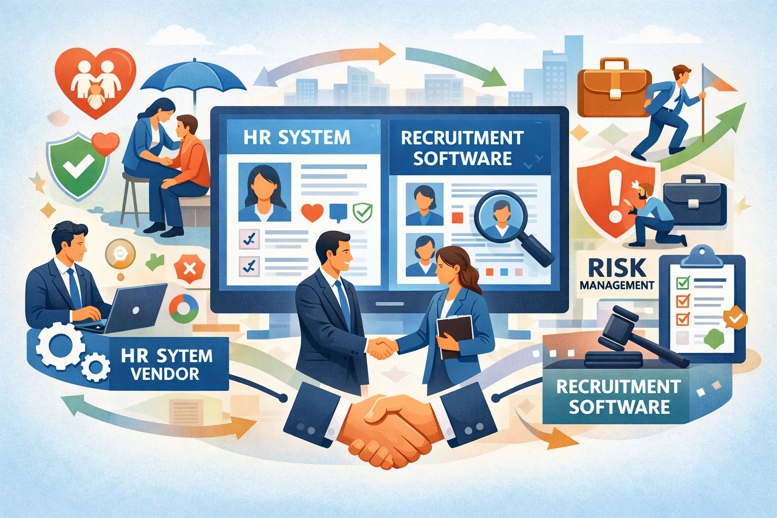 人力资源系统在员工关怀与风险管理中的关键作用：人事系统厂商与招聘管理软件的协同价值