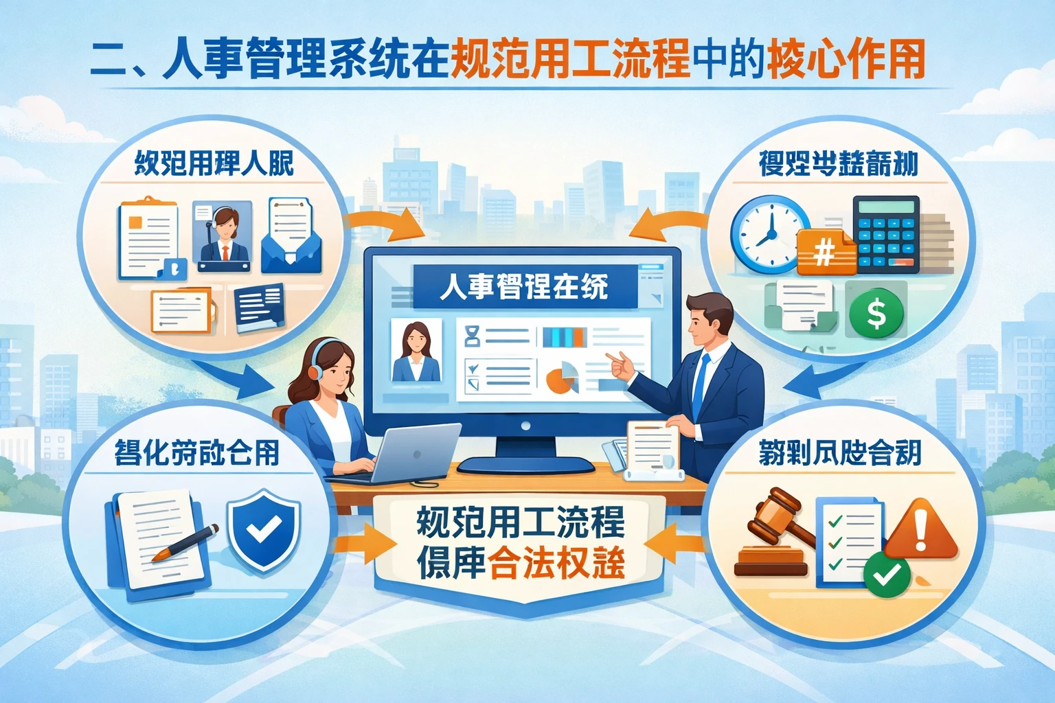 二、人事管理系统在规范用工流程中的核心作用