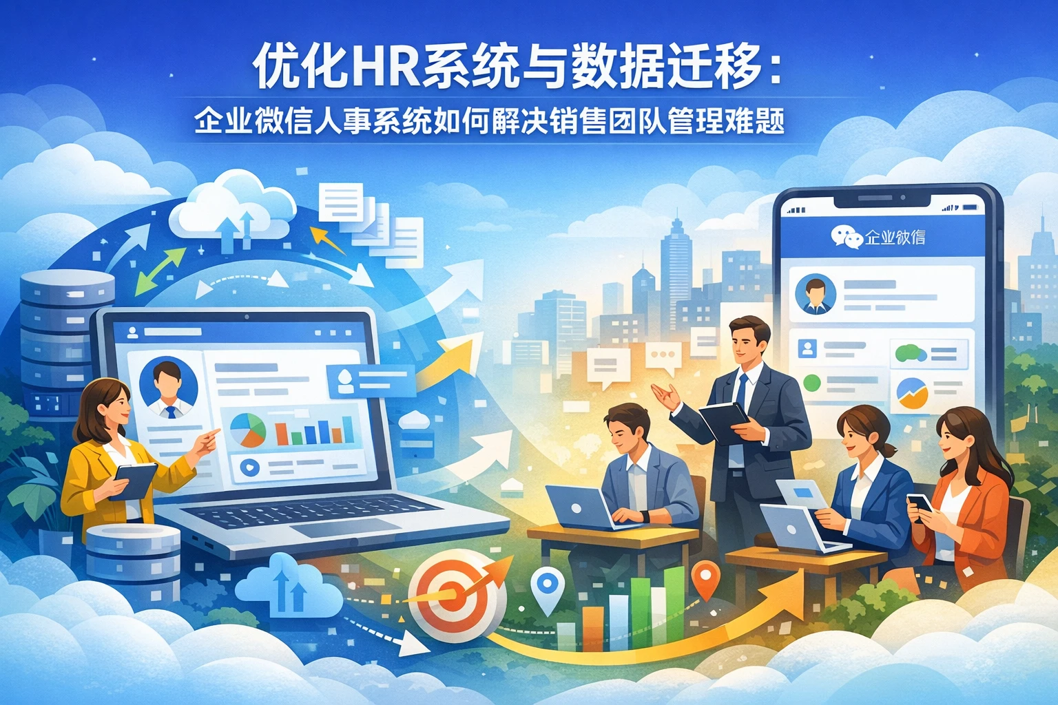 优化HR系统与数据迁移：企业微信人事系统如何解决销售团队管理难题