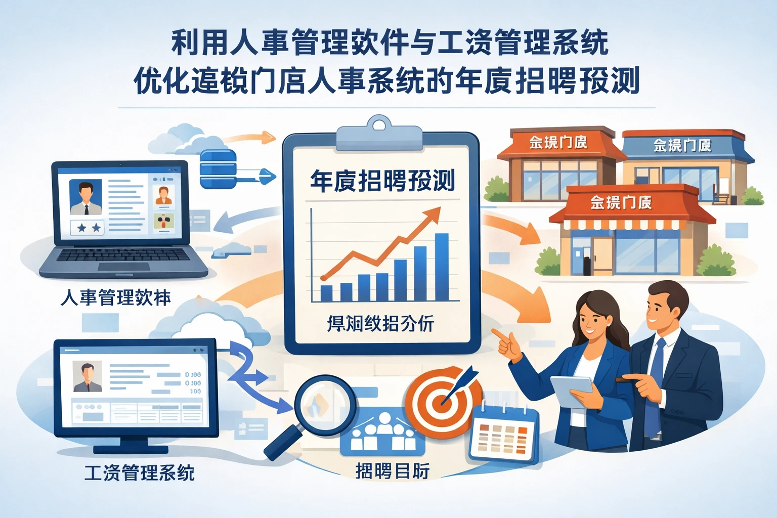 利用人事管理软件与工资管理系统优化连锁门店人事系统的年度招聘预测