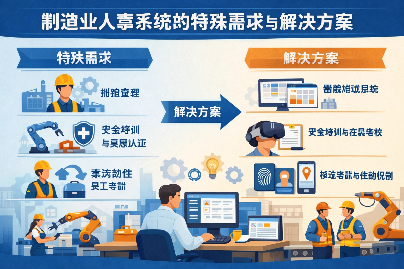 制造业人事系统的特殊需求与解决方案