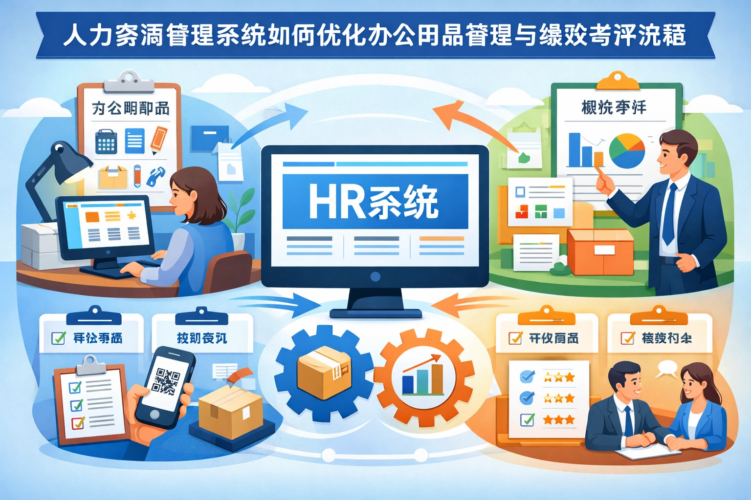 人力资源管理系统如何优化办公用品管理与绩效考评流程
