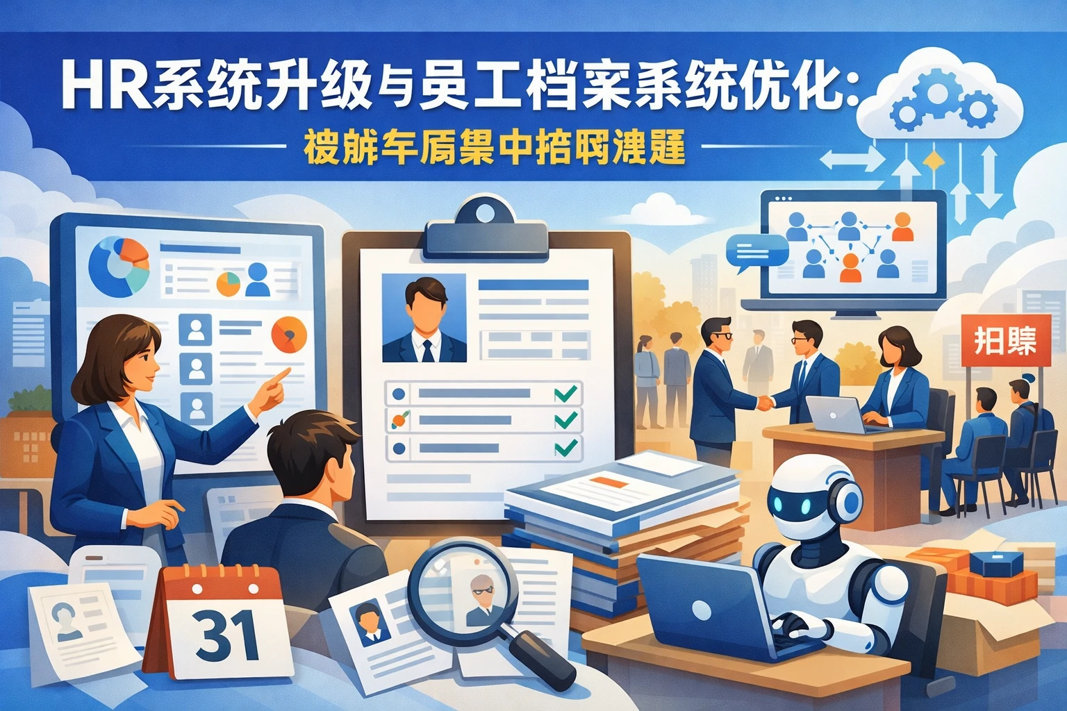 HR系统升级与员工档案系统优化：破解年底集中招聘难题