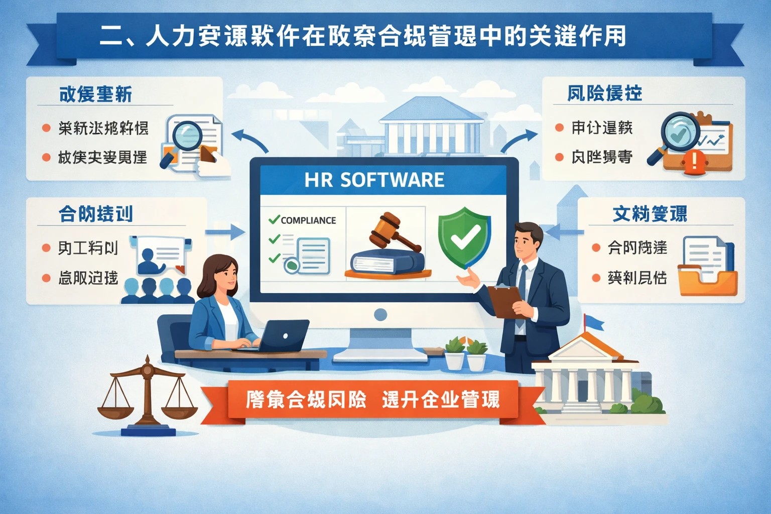 二、人力资源软件在政策合规管理中的关键作用