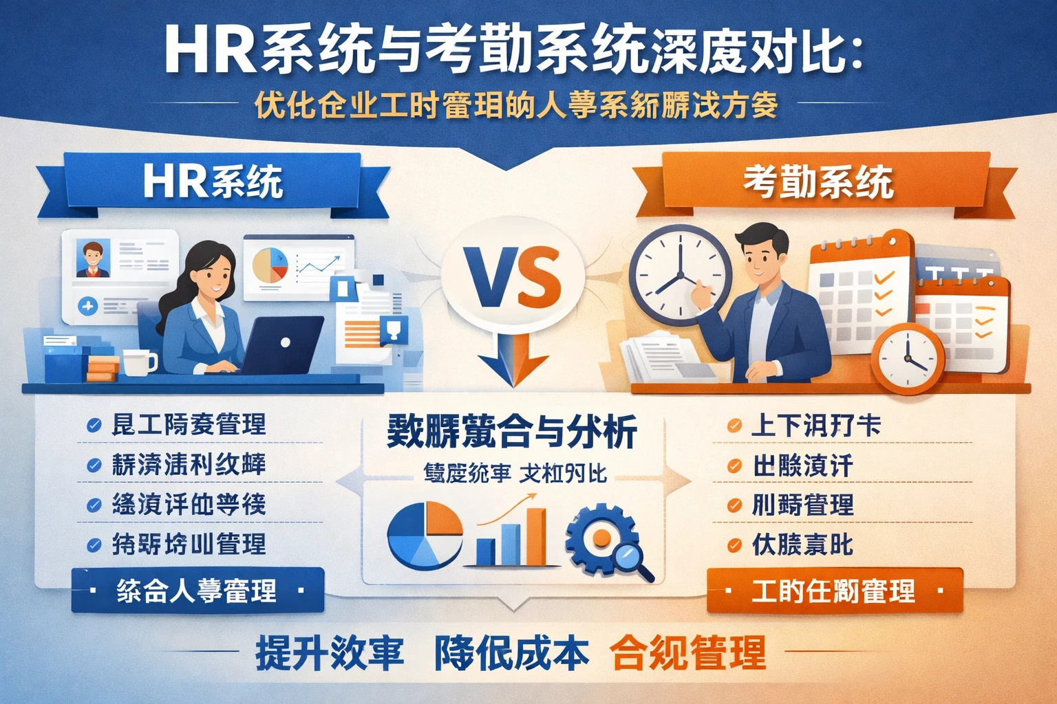 HR系统与考勤系统深度对比:优化企业工时管理的人事系统解决方案