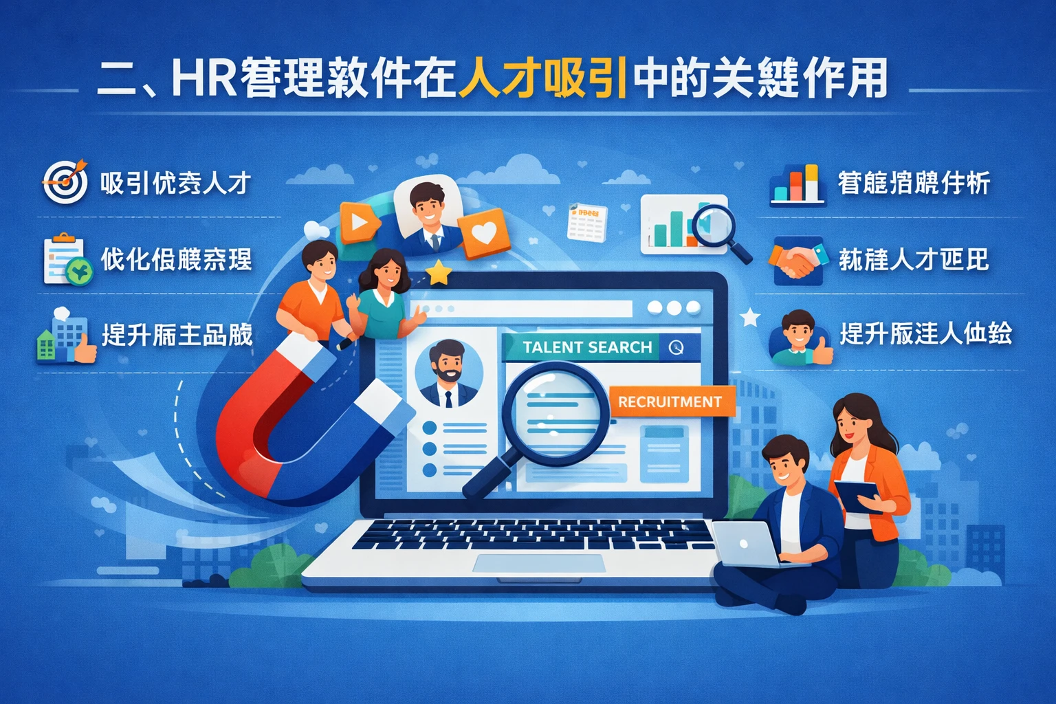 二、HR管理软件在人才吸引中的关键作用