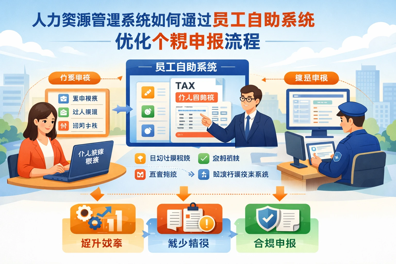 人力资源管理系统如何通过员工自助系统优化个税申报流程
