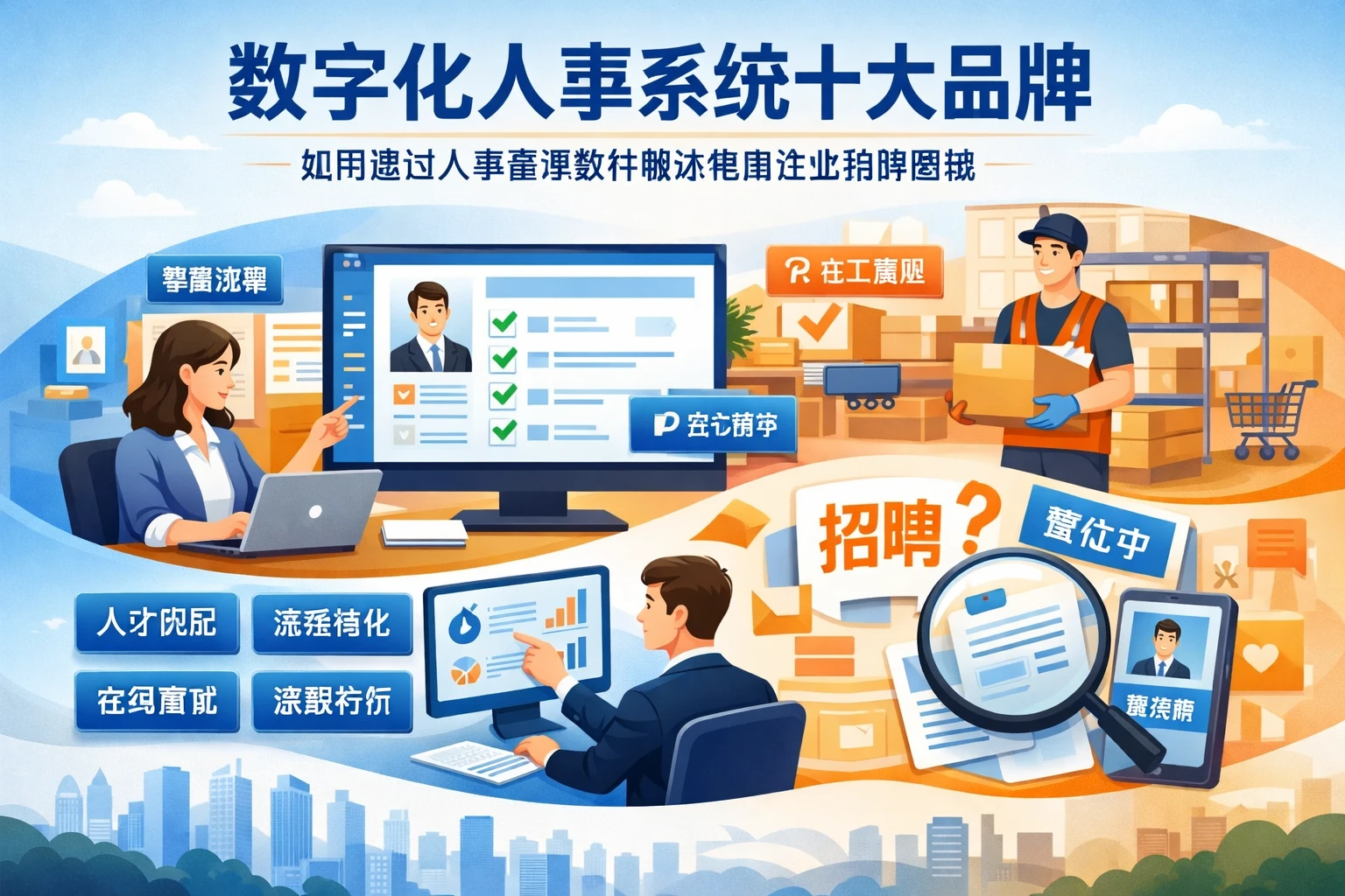 数字化人事系统十大品牌：如何通过人事管理软件解决电商企业招聘困境