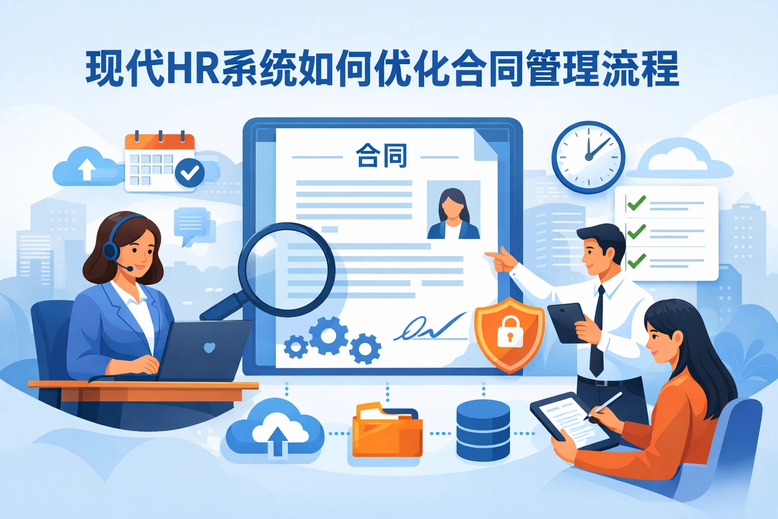 现代HR系统如何优化合同管理流程