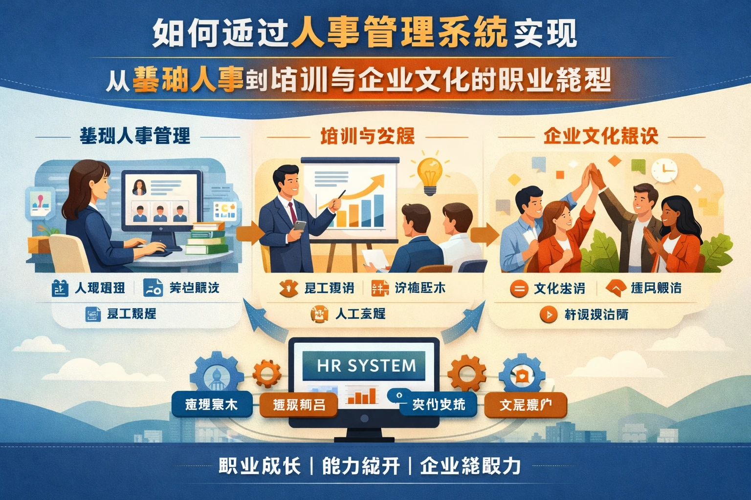 如何通过人事管理系统实现从基础人事到培训与企业文化的职业转型
