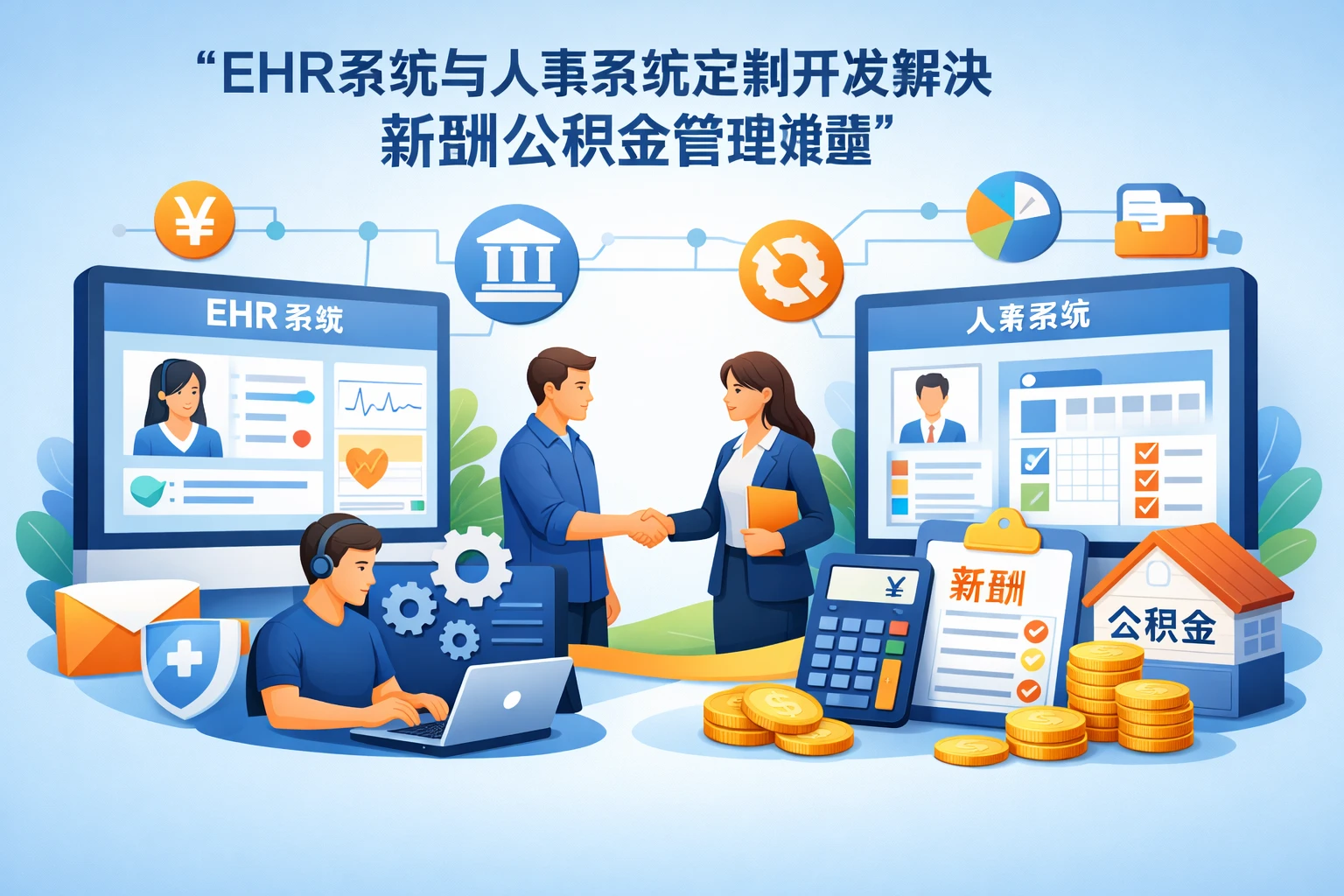 EHR系统与人事系统定制开发解决薪酬公积金管理难题