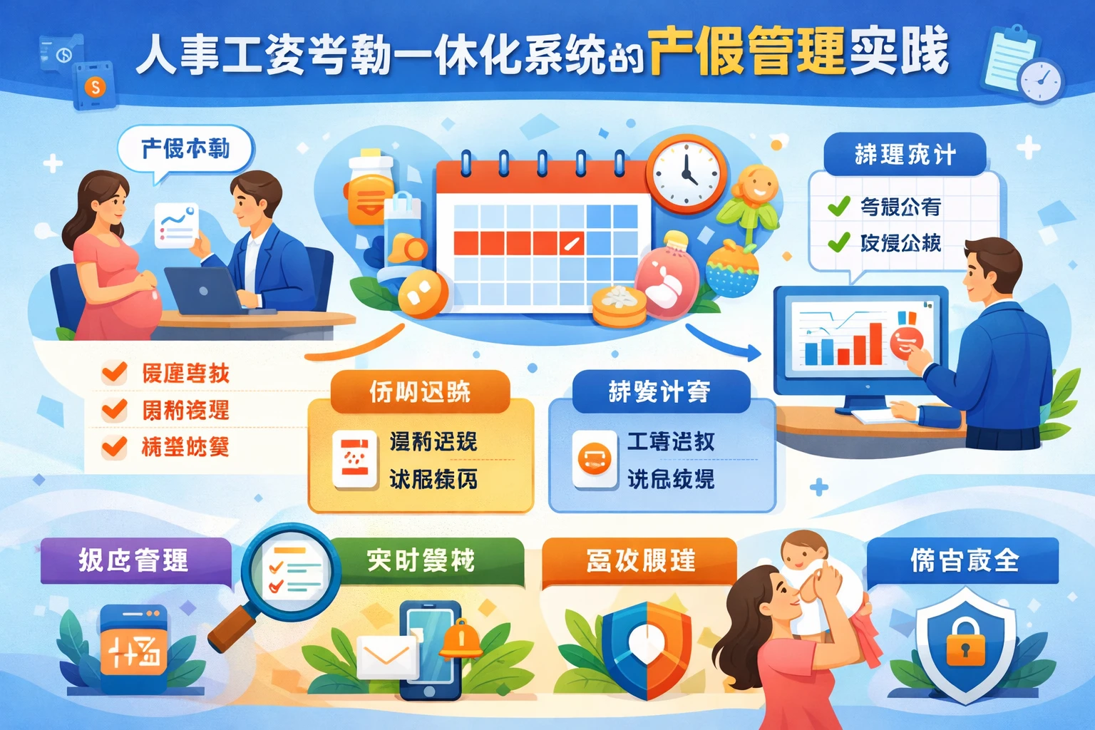人事工资考勤一体化系统的产假管理实践