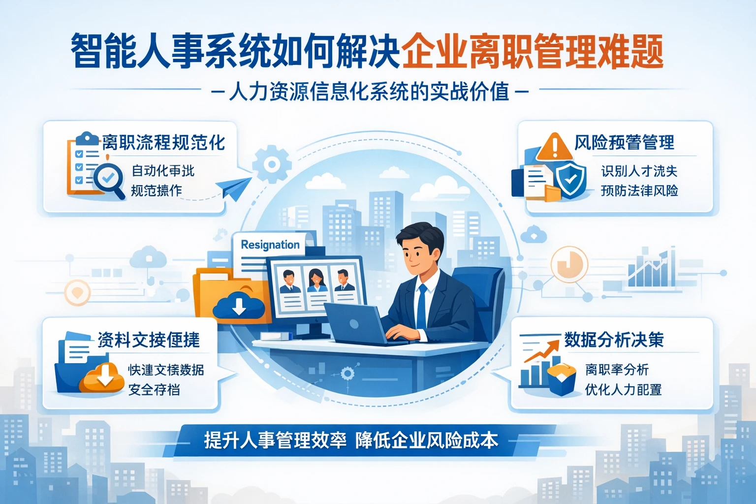智能人事系统如何解决企业离职管理难题——人力资源信息化系统的实战价值