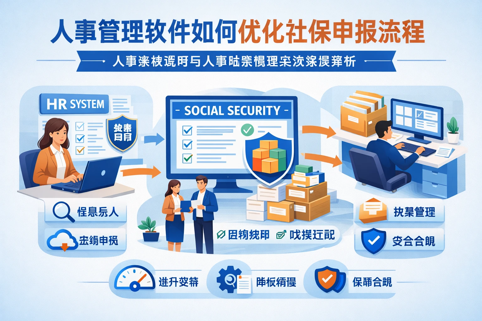 人事管理软件如何优化社保申报流程 - 人事系统试用与人事档案管理系统深度解析
