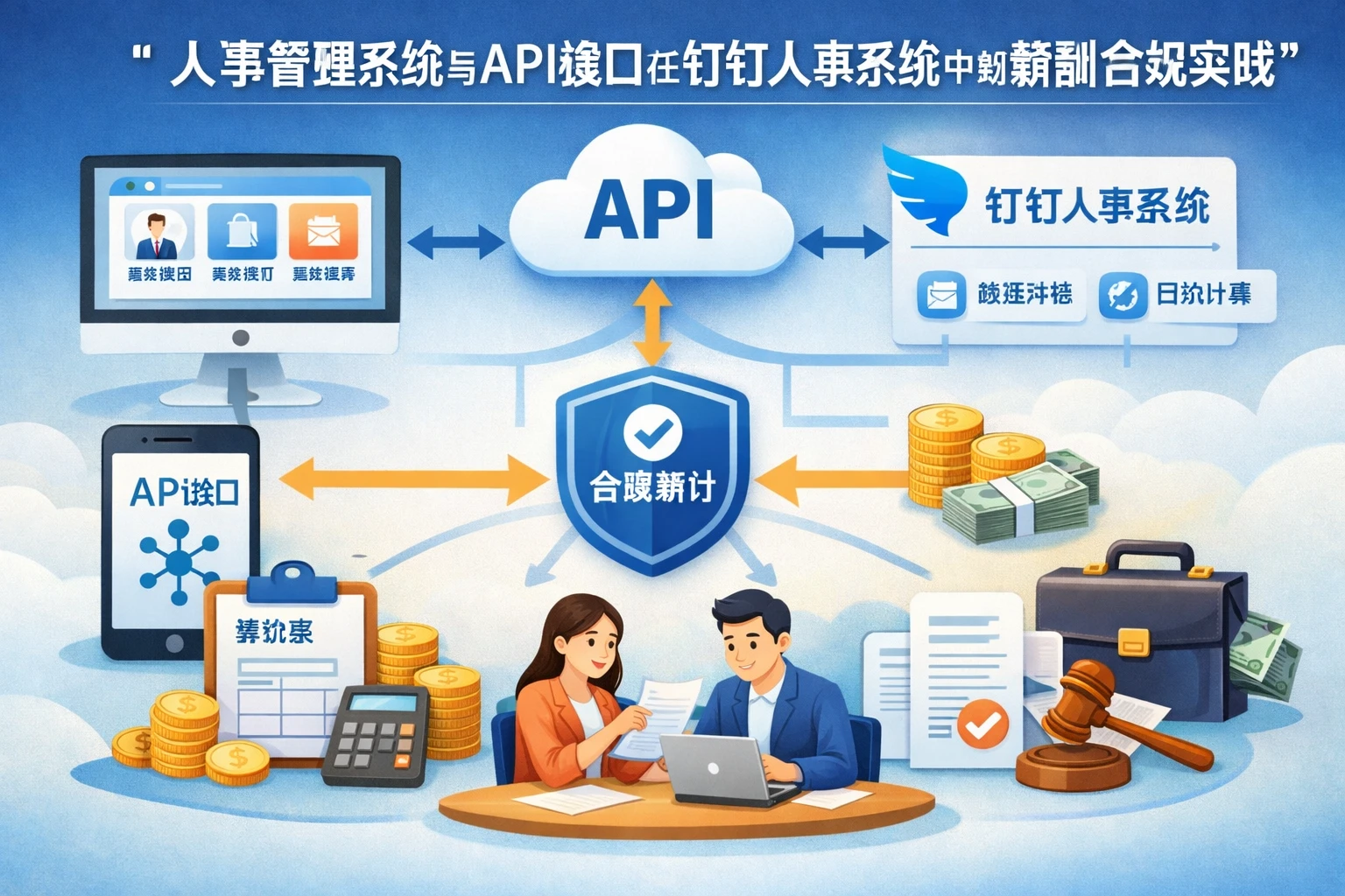 人事管理系统与API接口在钉钉人事系统中的薪酬合规实践