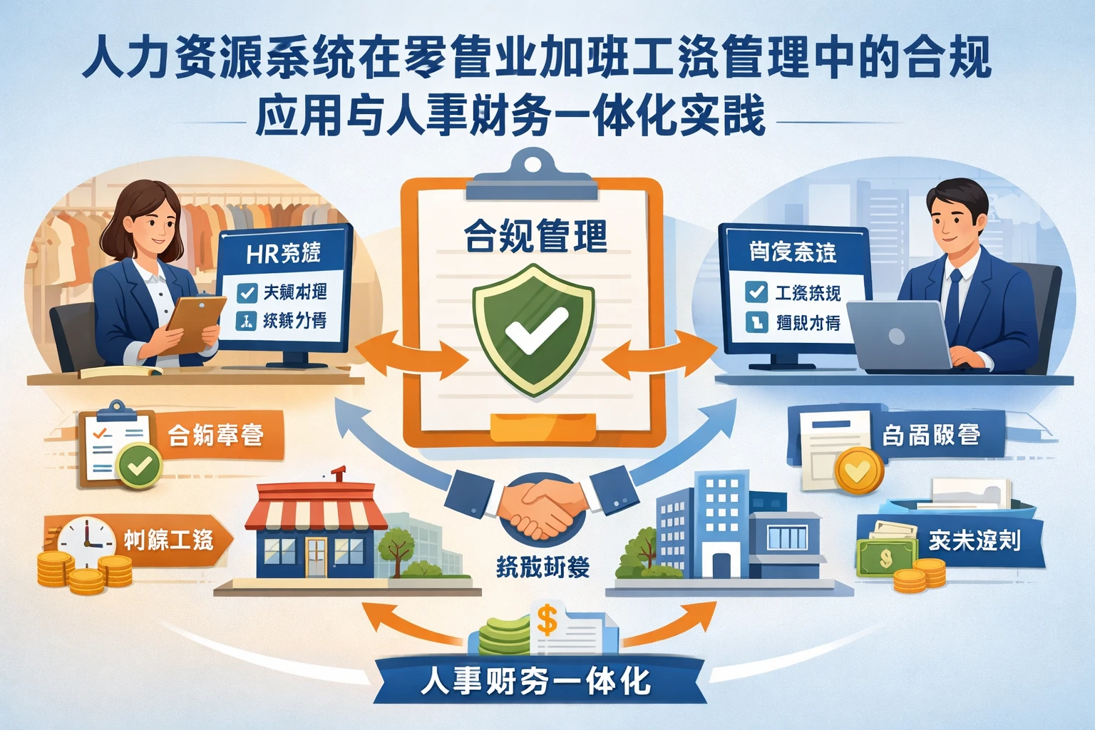 人力资源系统在零售业加班工资管理中的合规应用与人事财务一体化实践