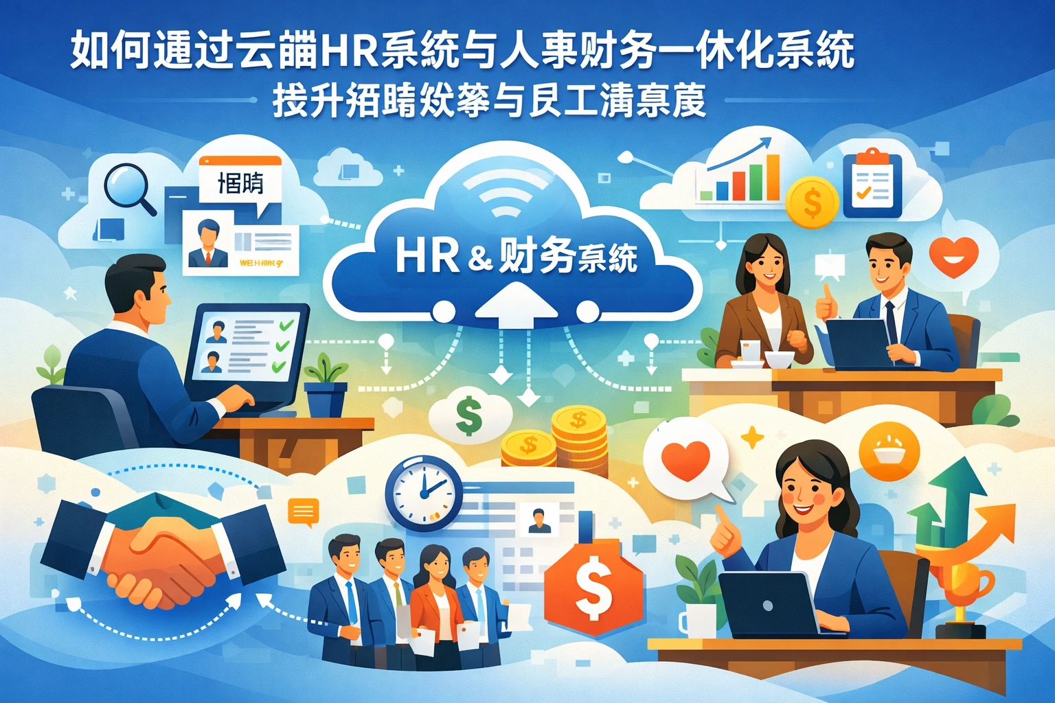 如何通过云端HR系统与人事财务一体化系统提升招聘效率与员工满意度
