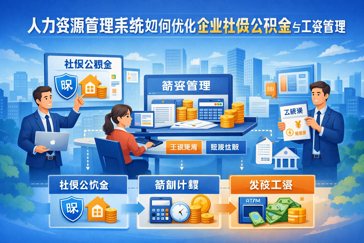 人力资源管理系统如何优化企业社保公积金与工资管理