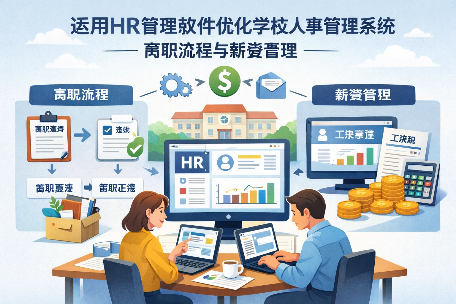 运用HR管理软件优化学校人事管理系统中的离职流程与薪资管理