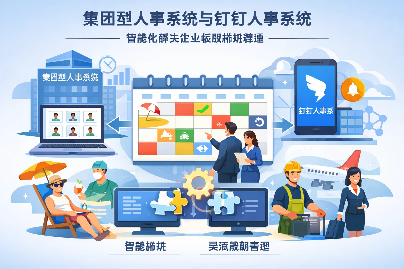 集团型人事系统与钉钉人事系统:智能化解决企业假期排班难题