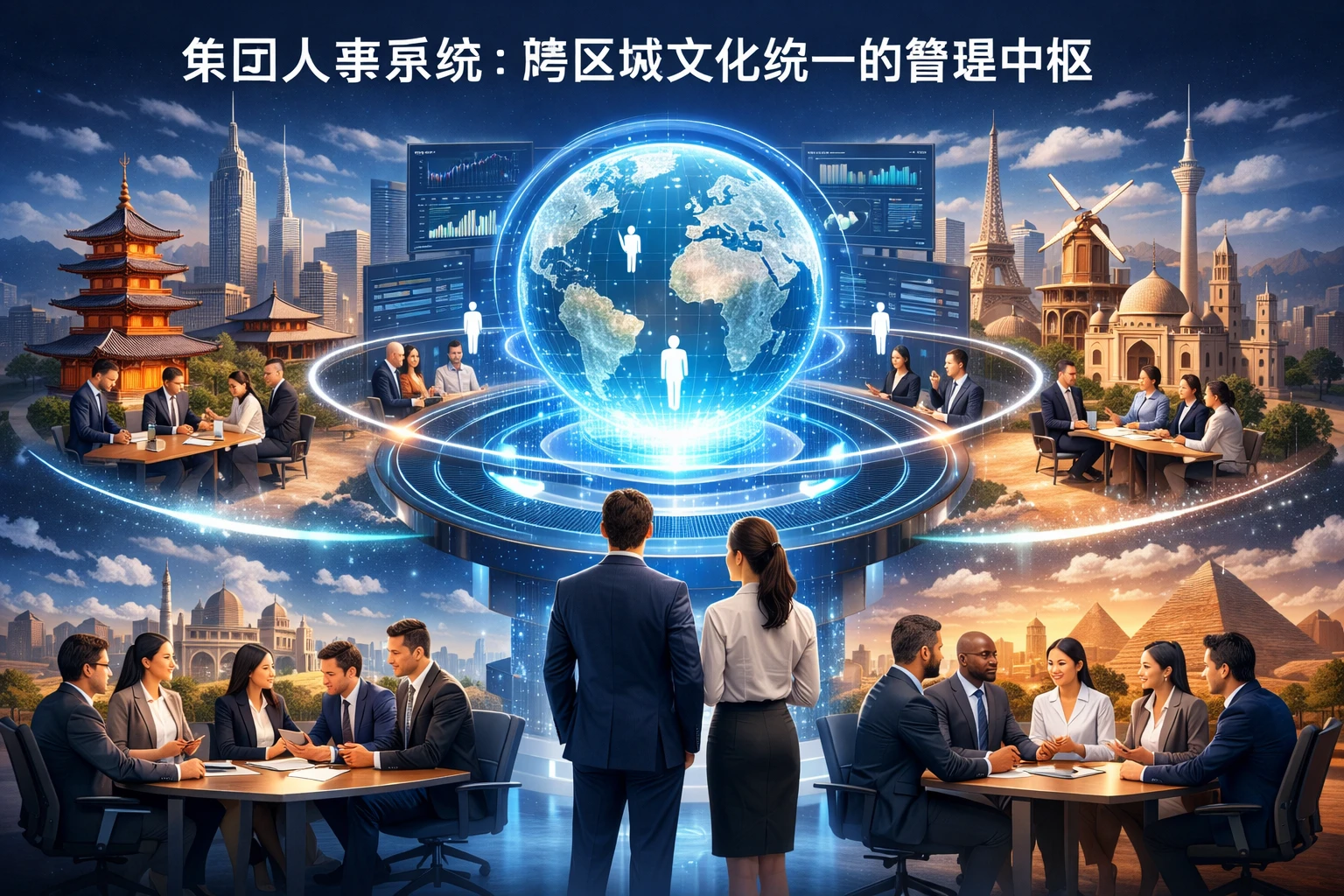 集团人事系统：跨区域文化统一的管理中枢