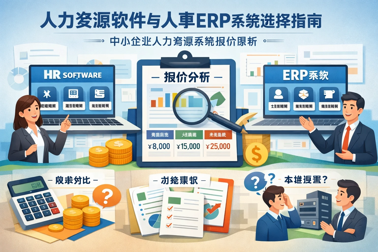 人力资源软件与人事ERP系统选择指南：中小企业人力资源系统报价解析