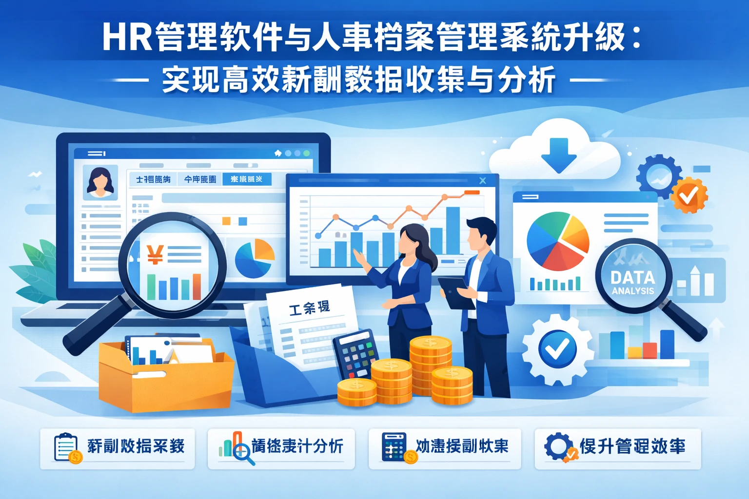 HR管理软件与人事档案管理系统升级：实现高效薪酬数据收集与分析
