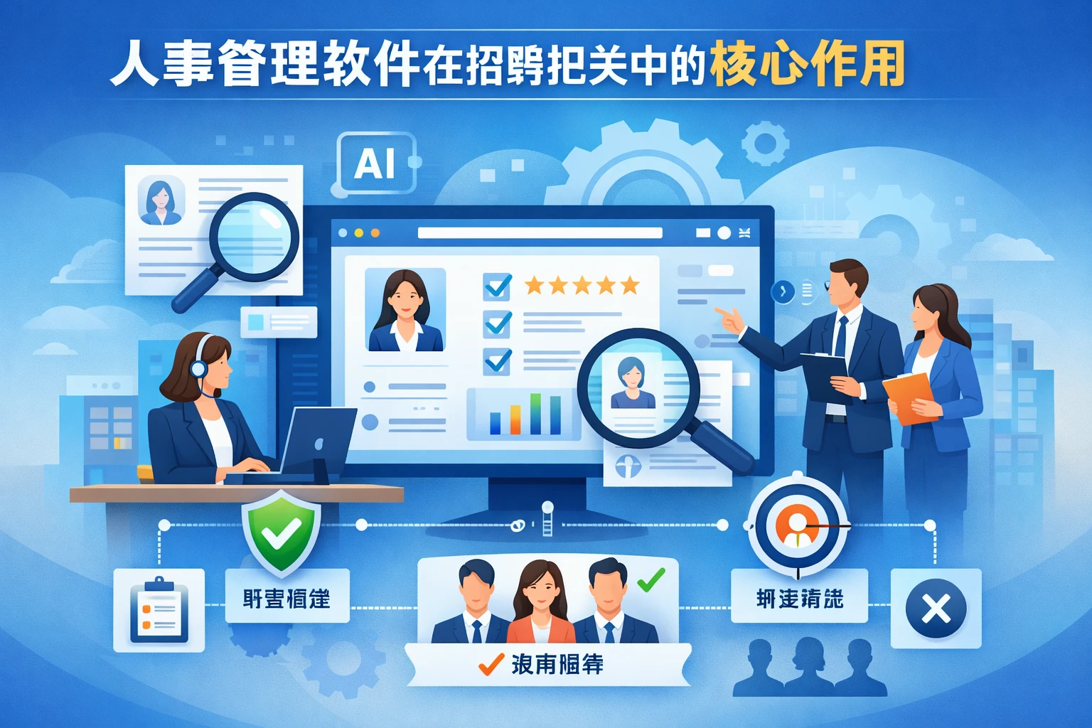 人事管理软件在招聘把关中的核心作用