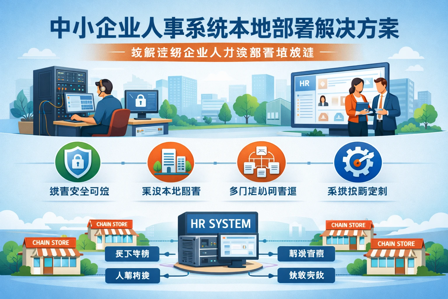 中小企业人事系统本地部署解决方案：破解连锁企业人力资源管理难题