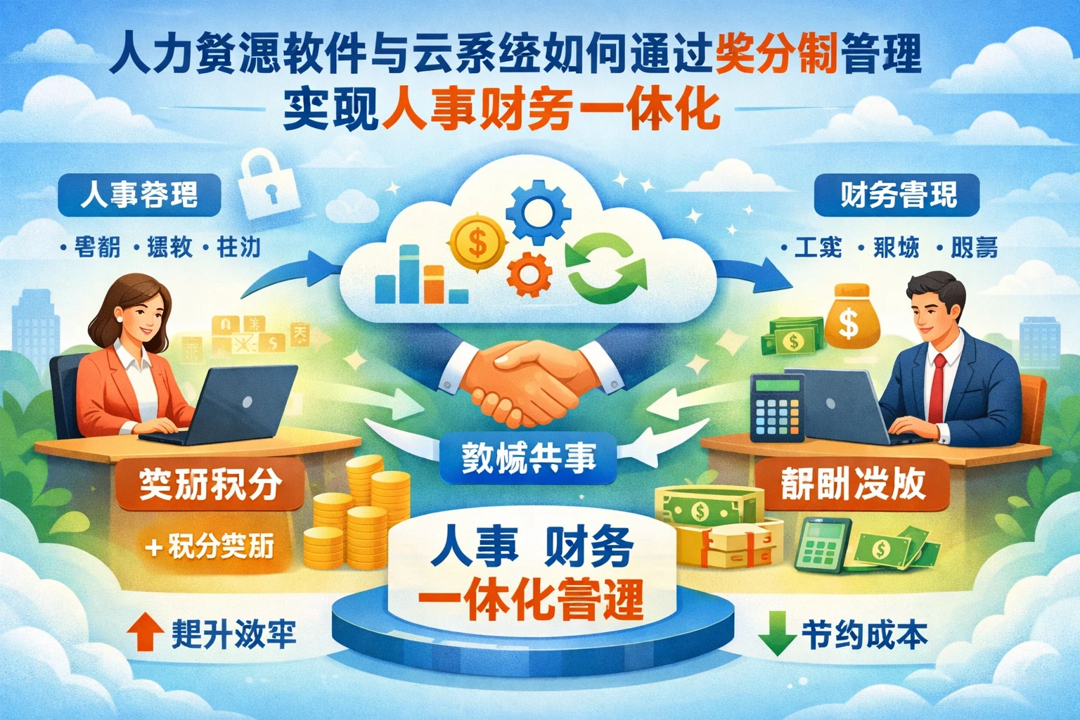 人力资源软件与云系统如何通过奖分制管理实现人事财务一体化