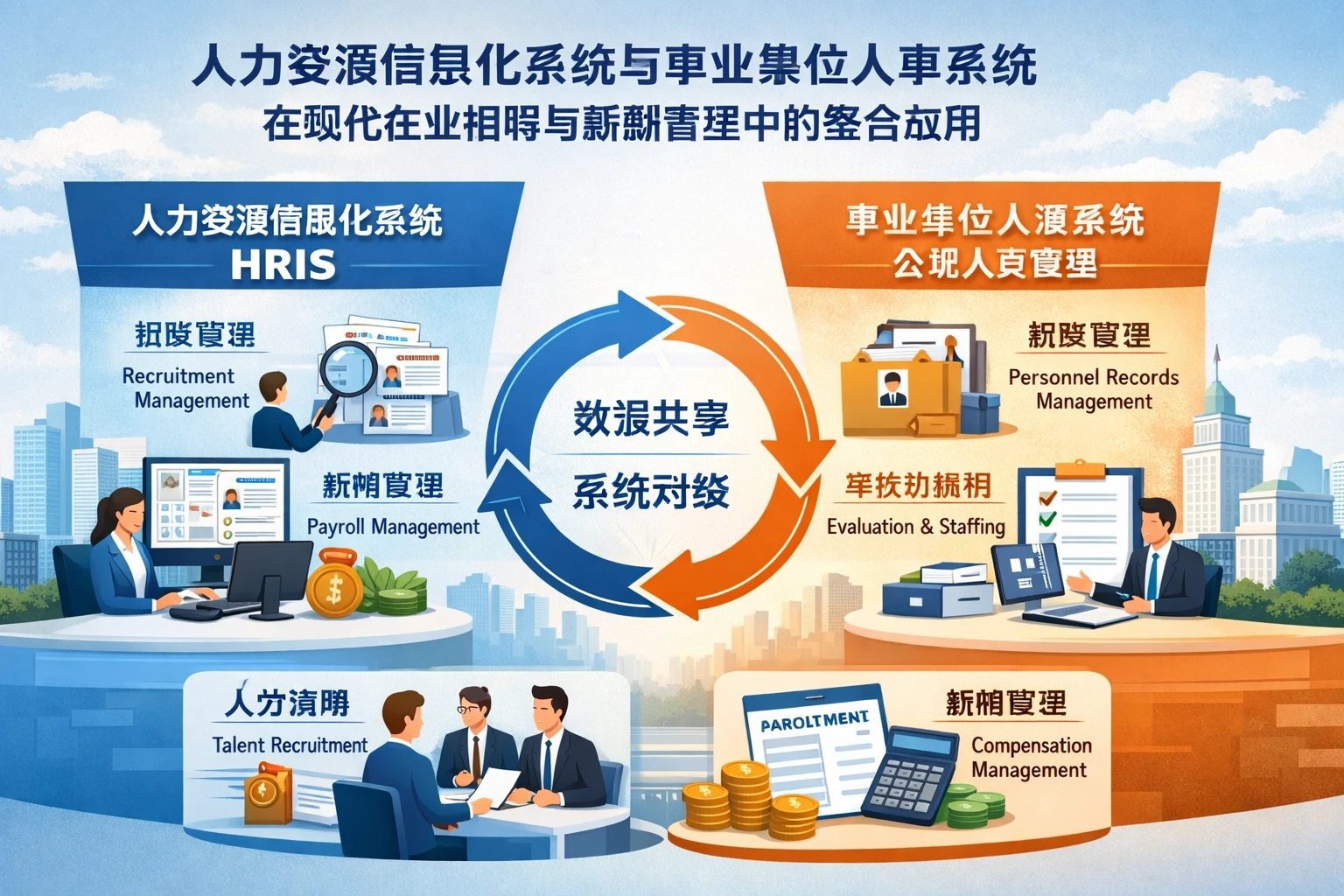 人力资源信息化系统与事业单位人事系统在现代企业招聘与薪酬管理中的整合应用