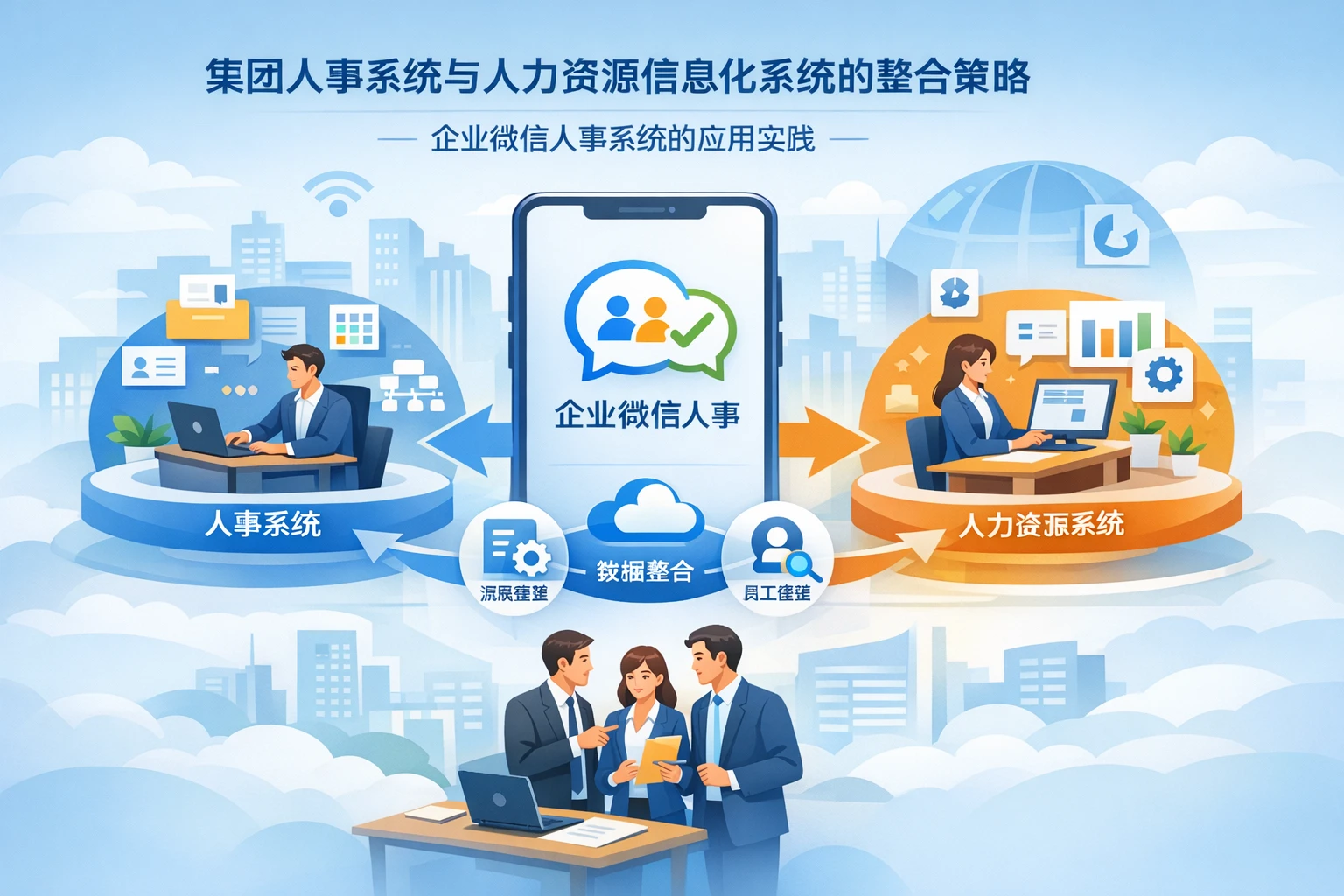 集团人事系统与人力资源信息化系统的整合策略：企业微信人事系统的应用实践