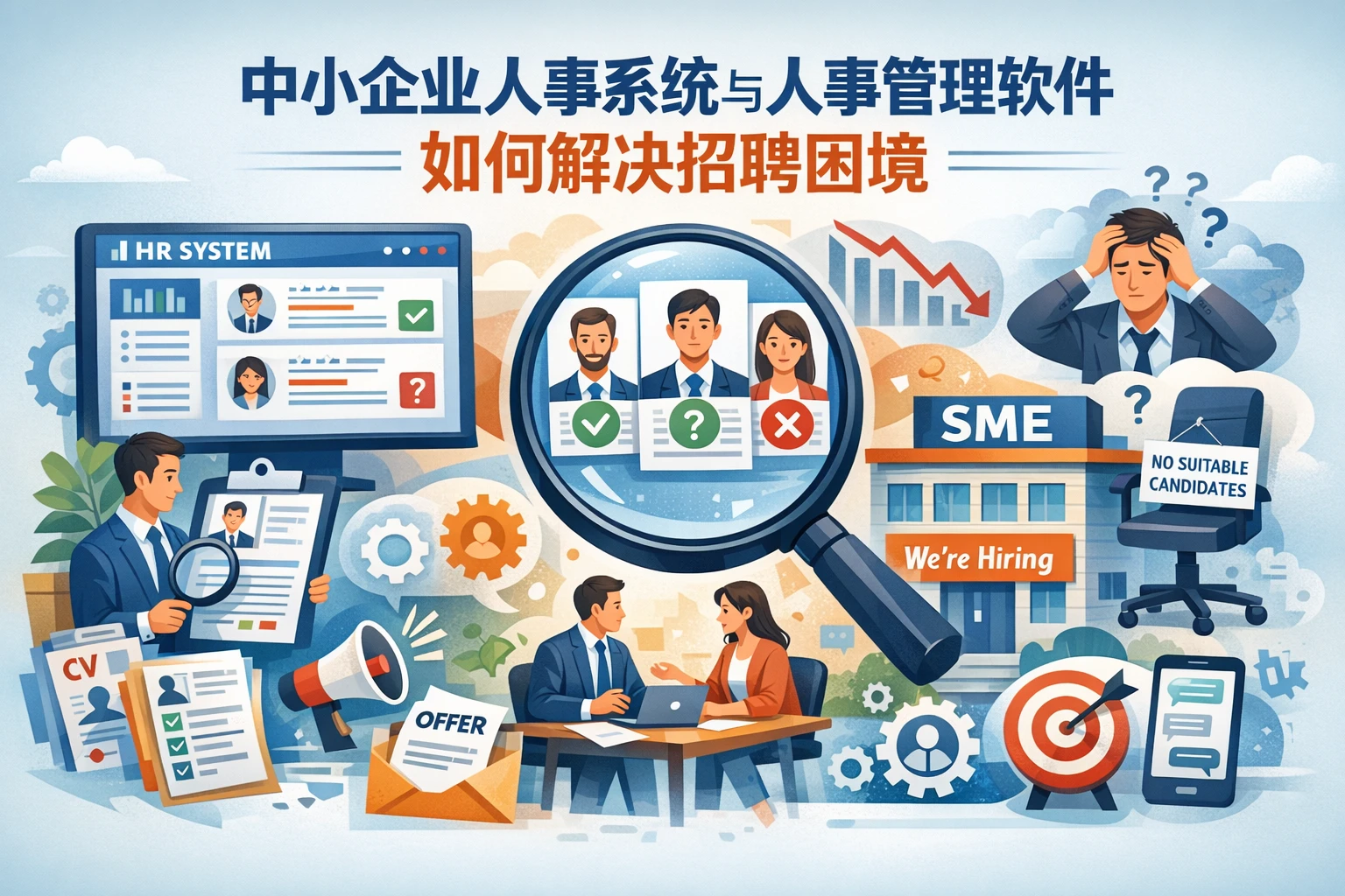 中小企业人事系统与人事管理软件如何解决招聘困境