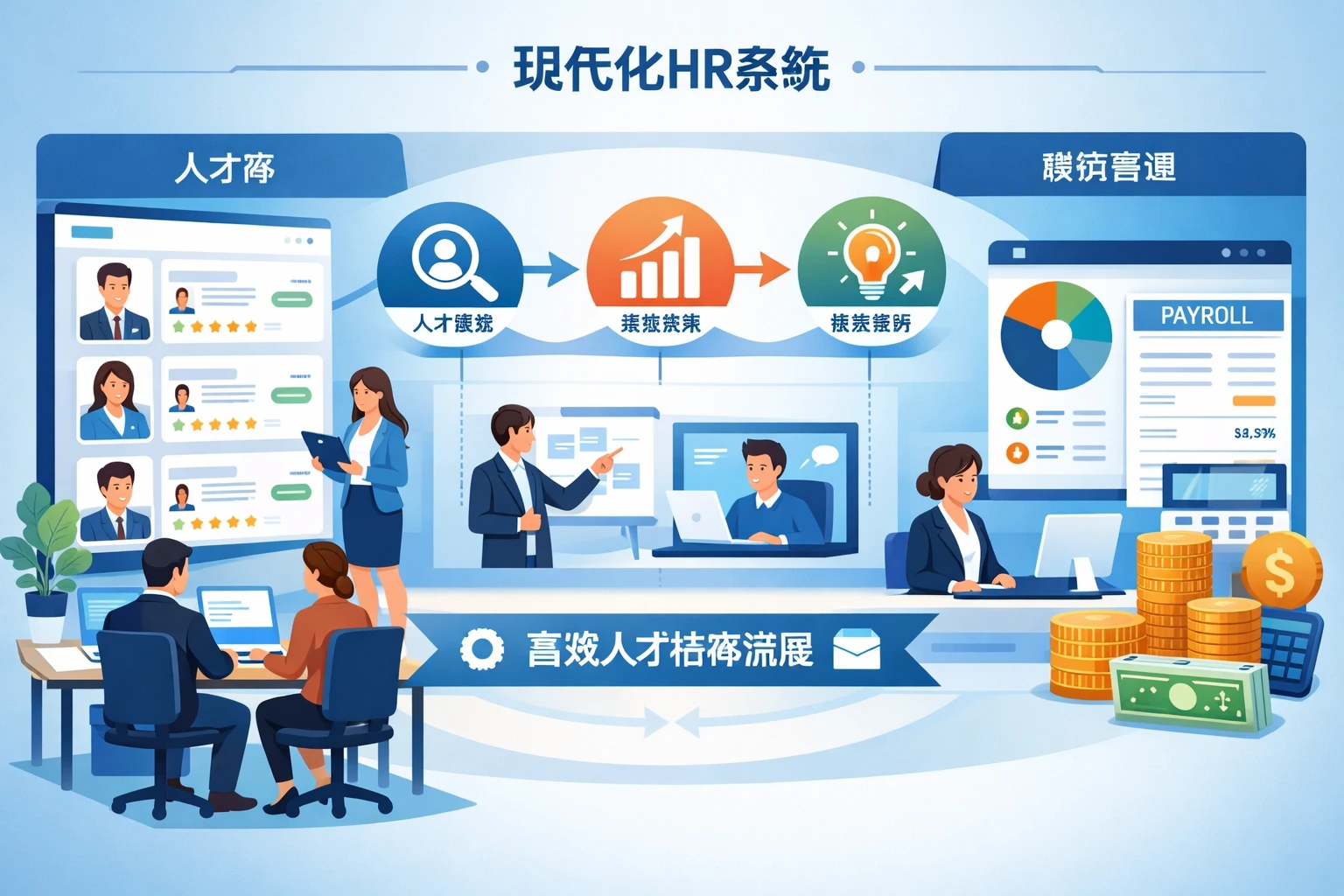 现代化HR系统：整合人才库与薪资管理的高效人才培养流程