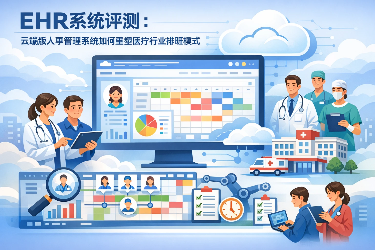 EHR系统评测：云端版人事管理系统如何重塑医疗行业排班模式