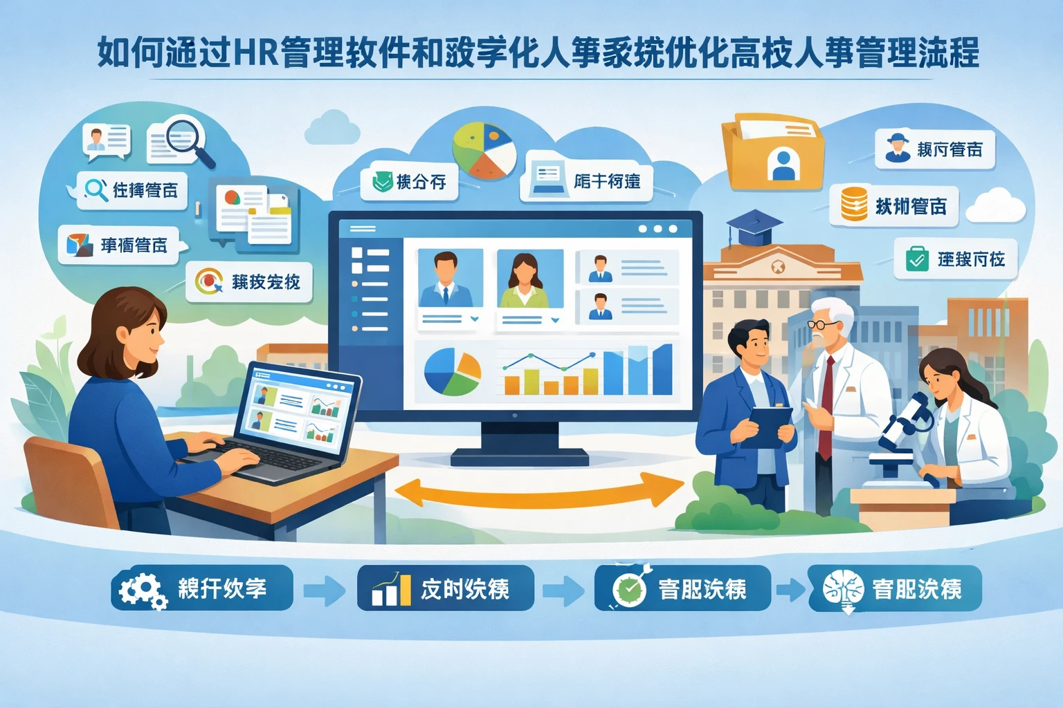 如何通过HR管理软件和数字化人事系统优化高校人事管理流程