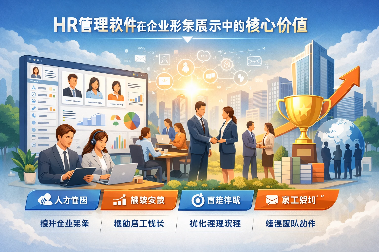 HR管理软件在企业形象展示中的核心价值