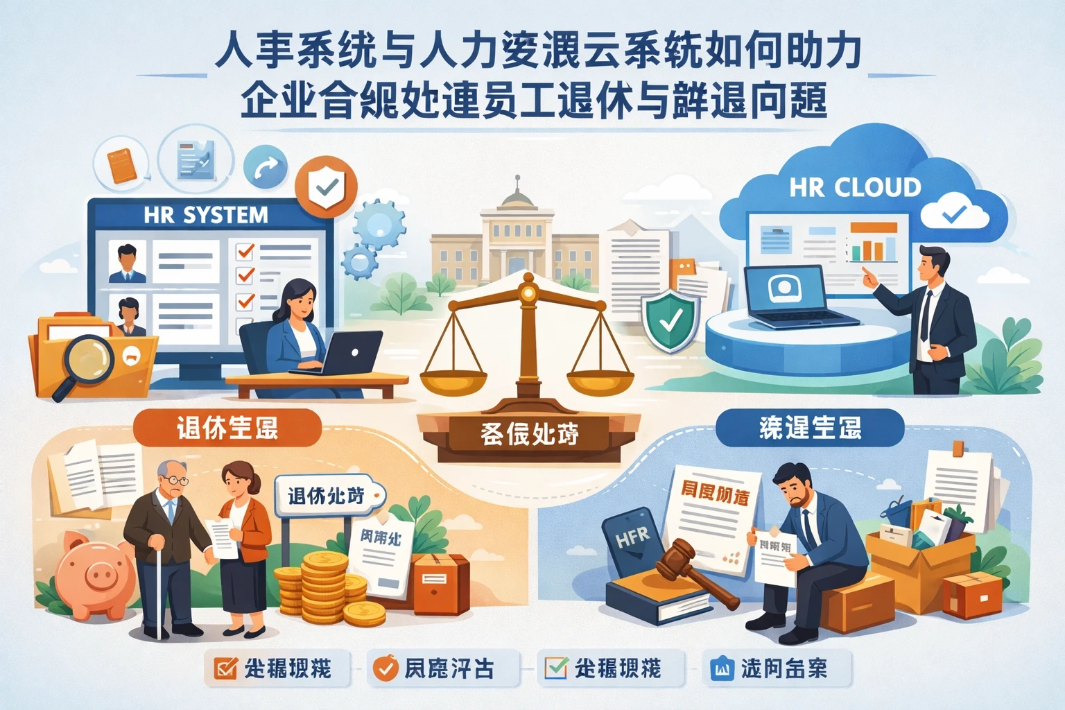 人事系统与人力资源云系统如何助力企业合规处理员工退休与辞退问题