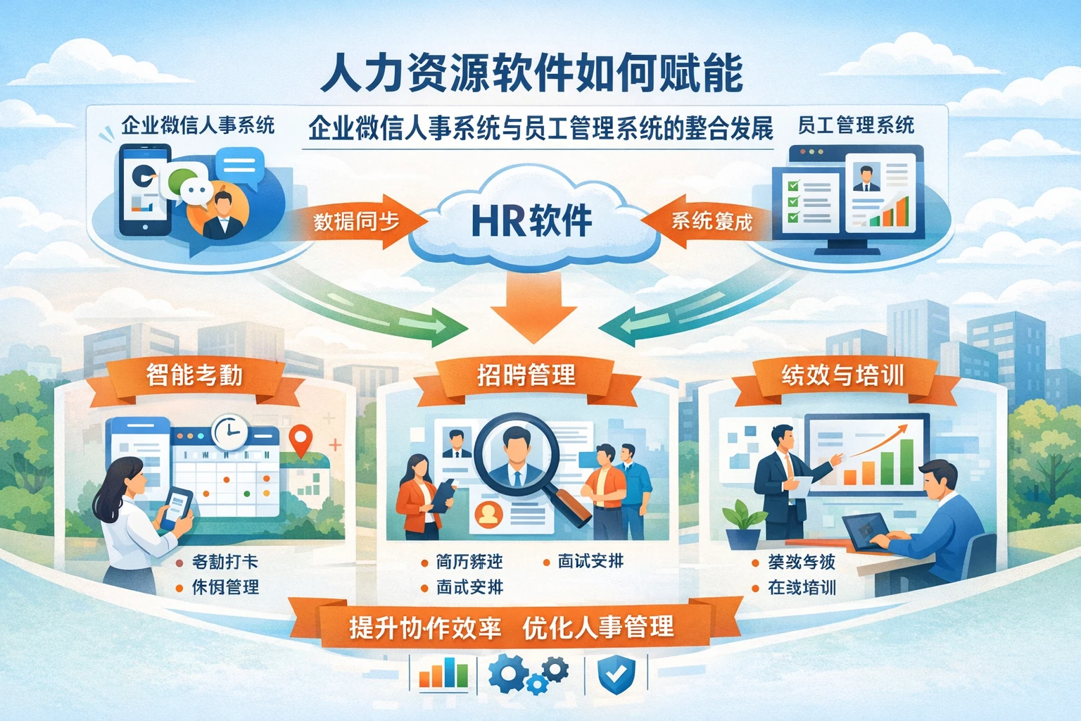 人力资源软件如何赋能企业微信人事系统与员工管理系统的整合发展