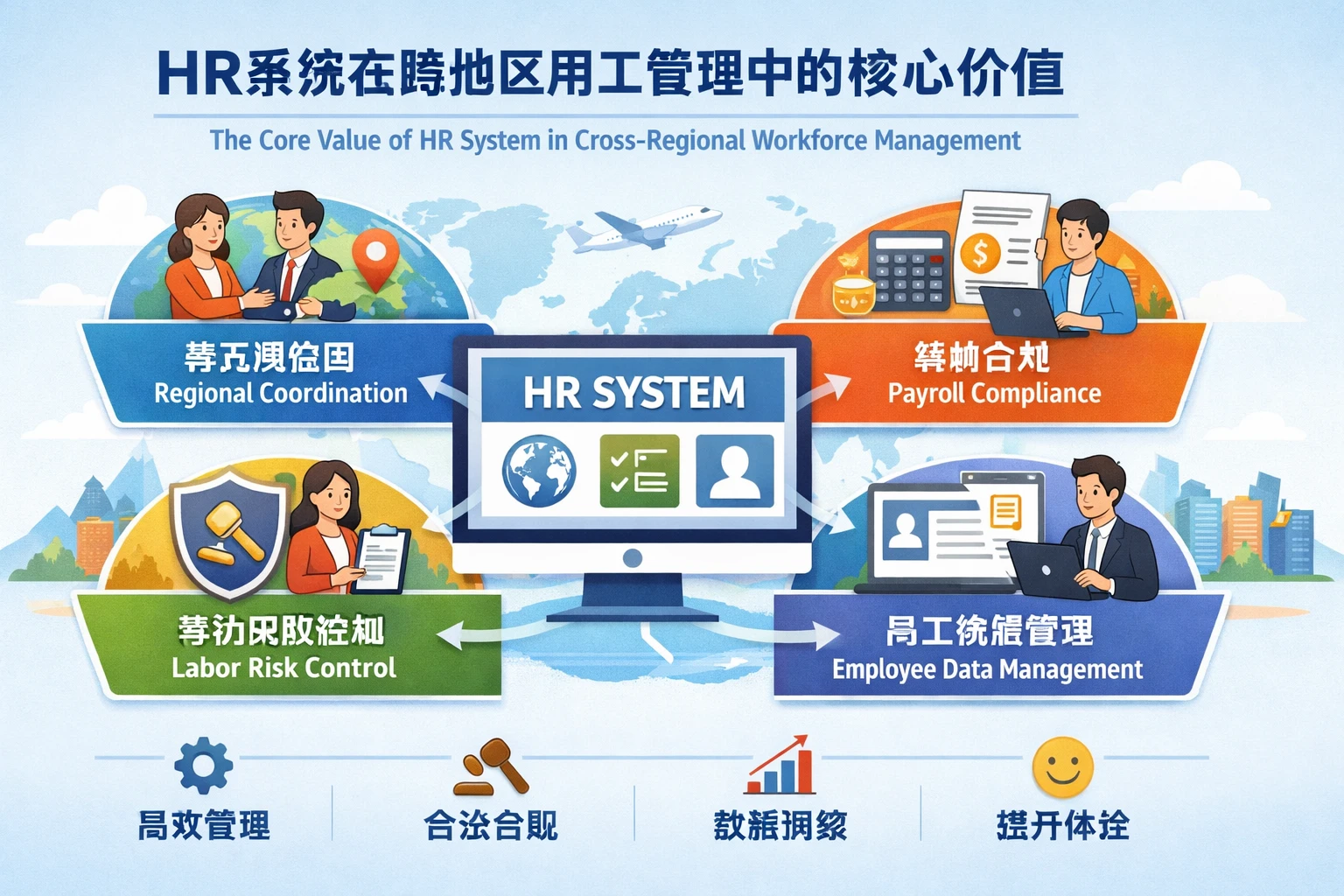 HR系统在跨地区用工管理中的核心价值
